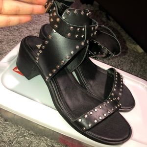 Steve Madden low wedge studded sandal